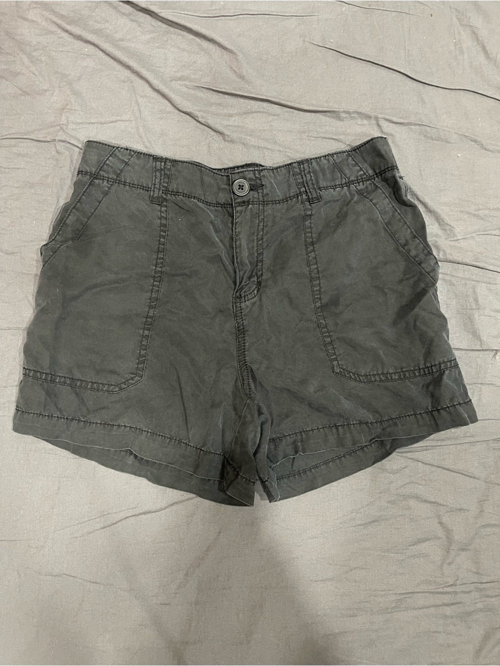 High-Waist Black Casual Utility Shorts for Women